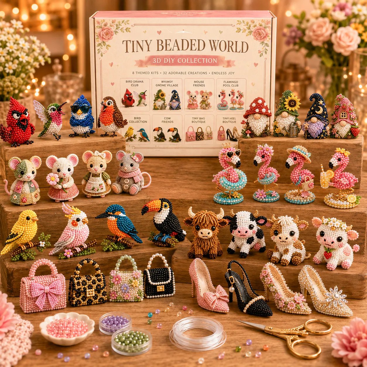 ๐งตโจ Creative Beaded Mini World 3D DIY Kit Collection
