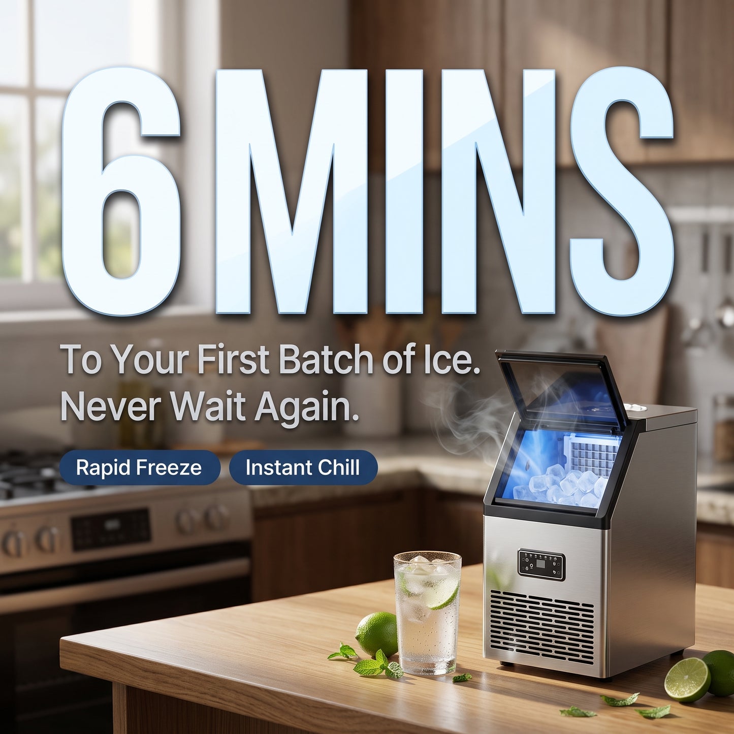 💥Flash Sale Today Only💥Ice Maker Dispenser, Self Dispensing Pellet Ice Maker