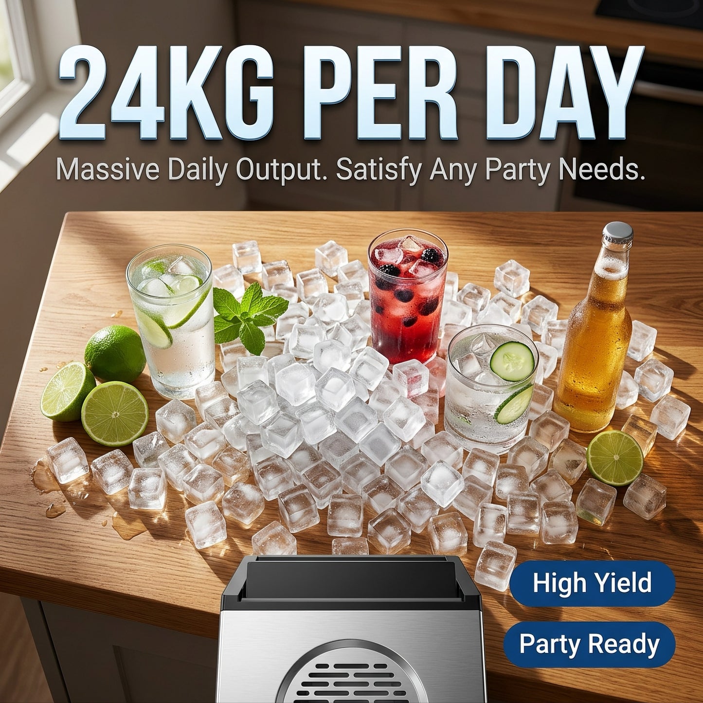 💥Flash Sale Today Only💥Ice Maker Dispenser, Self Dispensing Pellet Ice Maker