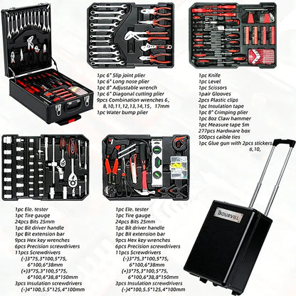 💥💥899-Piece Master Mechanic Tool Set with Mobile Rolling Storage Cabinet