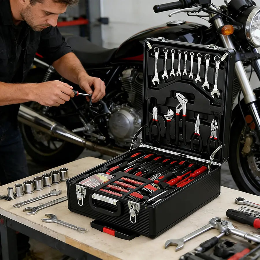 💥💥899-Piece Master Mechanic Tool Set with Mobile Rolling Storage Cabinet