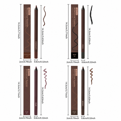 Ultra-Pigmented Beachproof Gel Pencil Eyeliner With Free Sharpener💖