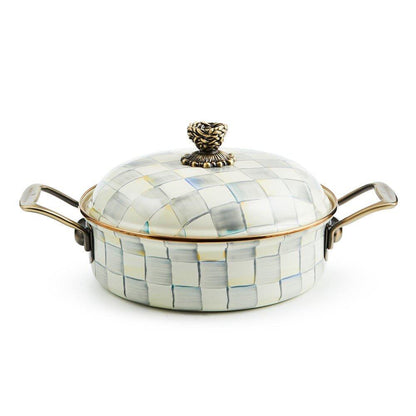 MacKenzie-Childs Sterling Check Cookware 3 Qt. Casserole