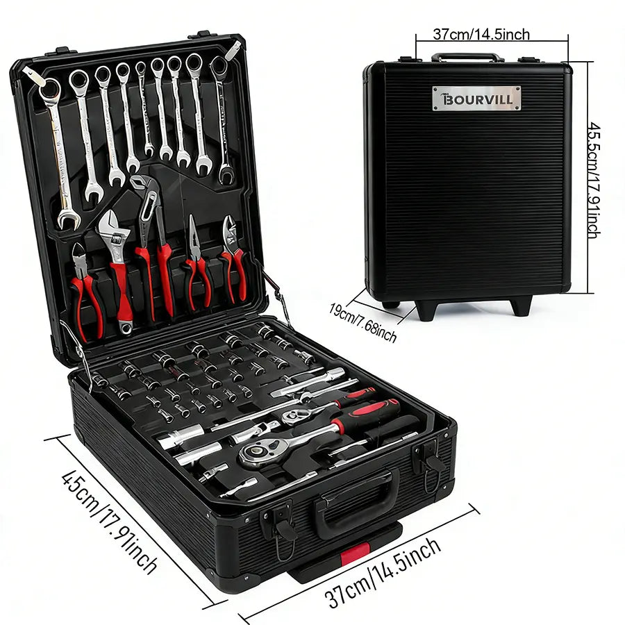 💥💥899-Piece Master Mechanic Tool Set with Mobile Rolling Storage Cabinet