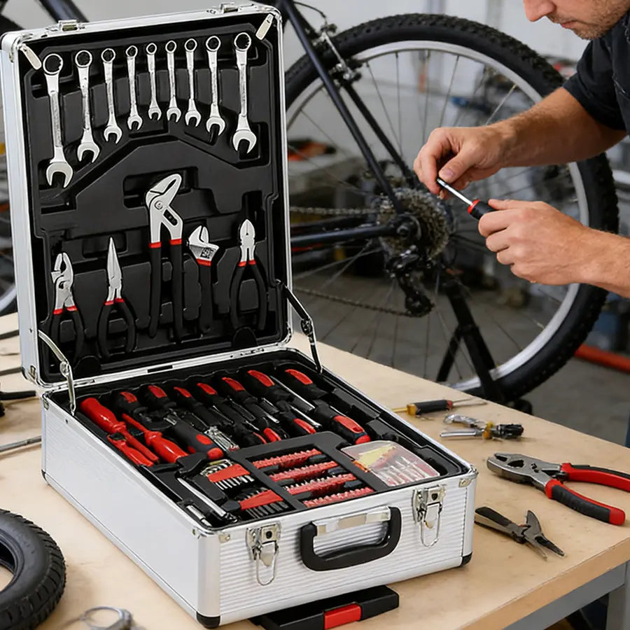 💥💥899-Piece Master Mechanic Tool Set with Mobile Rolling Storage Cabinet